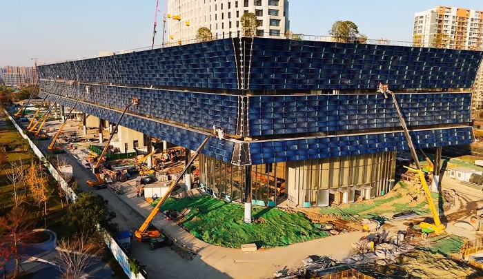 为千年运河“筑舟”！豪利777成套化高空作业平台助力运河博物馆建设